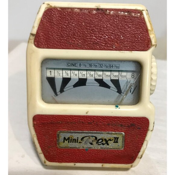 Vintage Mini Rex II Cine Light Meter With Leather Case - Picture 2 of 11